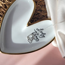 Load image into Gallery viewer, Wedding gift for the bride from mother of the groom. Two  connected hearts sterling silver necklace.