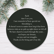 Load image into Gallery viewer, Personalised Christmas Gift for Best Friend "Each time I see you..."