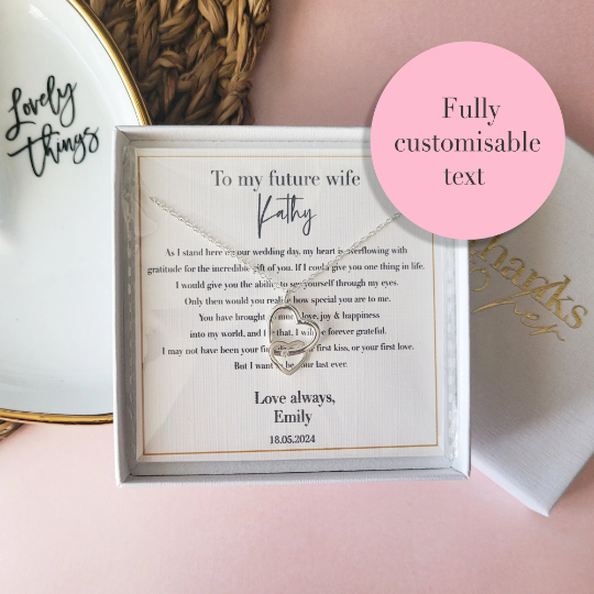Personalised LGBTQ wedding gift for future wife