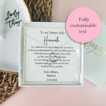 Load image into Gallery viewer, LGBTQ wedding gift for wife to be. PErsonalised gift on the wedding day.