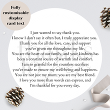 Load image into Gallery viewer, Personalised Gift for the Mum "I just wanted to say.."