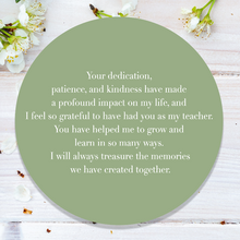 Load image into Gallery viewer, Personalised Teacher End of the Year Gift "Your dedication..."
