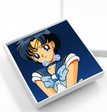 Load image into Gallery viewer, Sailor Mercury Earrings | Blue studs | Sailor Moon collection