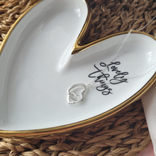 Load image into Gallery viewer, Sterling silver hearts necklace gift for mum. Mother's day gift. Personalised jewellery gift for mother's day from daughter