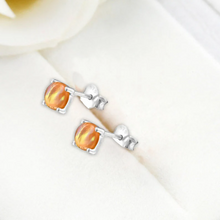 Load image into Gallery viewer, Sailor Venus Earrings | Round opal studs | Sailor Moon collection