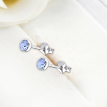 Load image into Gallery viewer, Sailor Mercury Earrings | Blue studs | Sailor Moon collection
