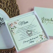 Load and play video in Gallery viewer, Personalised Mother's day gift from daughter or son | "I'm so thankful..." | Sterling silver necklace
