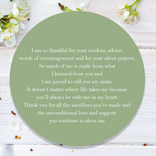 Load image into Gallery viewer, Personalised Mother's day gift from daughter or son | "I'm so thankful..." | Sterling silver necklace