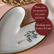 Load image into Gallery viewer, Three hearts sterling silver necklace. Gift for mother of the bride.