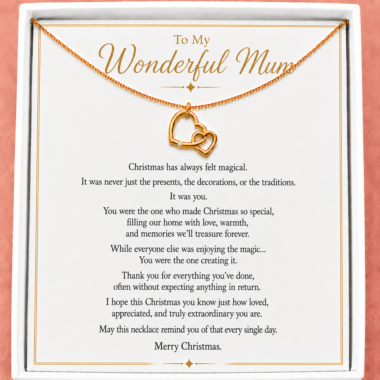 Personalised Christmas Gift for the Mum "You are the heart..."