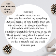 Load image into Gallery viewer, Personalised Christmas Gift for the Boyfriend&#39;s Mum &quot;I was truly blessed...&quot;
