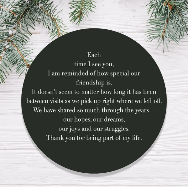Personalised Christmas Gift for Best Friend "Each time I see you..."