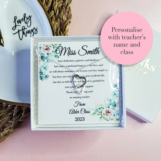 Personalised Teacher Gift "Your dedication, patience and kindness..."