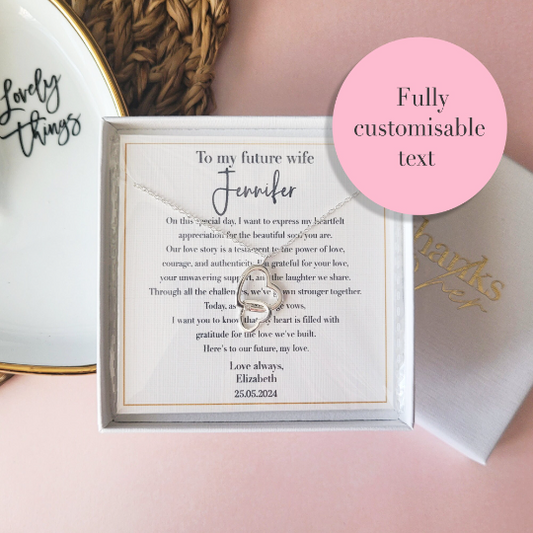 Personalised LGBTQ wedding gift for future wife