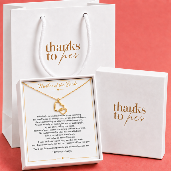 Meaningful Mother of the Bride Gift from Daughter – Wedding Day Necklace