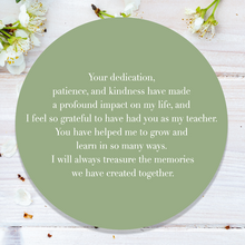 Load image into Gallery viewer, Personalised Teacher End of the Year Gift &quot;Your dedication...&quot;

