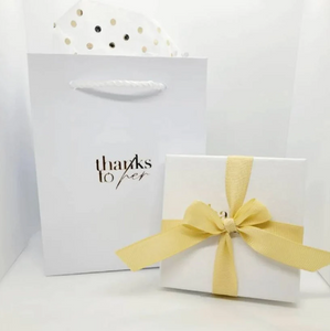 Luxury gift packaging. Personalised gifts for women. 