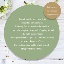 Load image into Gallery viewer, Personalised poem for mum to be from the bump. 
